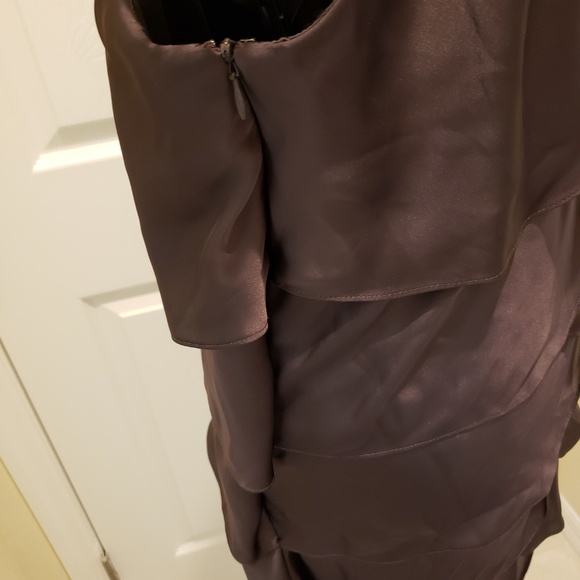 NWOT BCBG PARIS Mocha Layered Dress Sz 4 - Picture 8 of 8